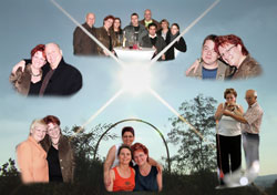 Vorschaubild, Menschen in der Sonne auf der Bergehalde