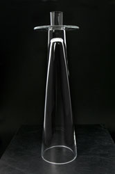 Vorschaubild, Glaskerzenhalter auf Schieferplatte